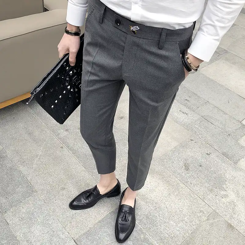 gray pants formal