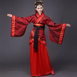Китайская традиционная Династия Тан древний костюм для женщин ханьфу китайское платье Фея платья для Китай костюмы Женская одежда DN2128