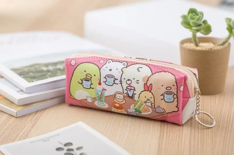 1 шт., милый пенал Sumikko gurashi, сумка для школы, Большой Вместительный пенал, канцелярский чехол, школьные принадлежности - Цвет: F