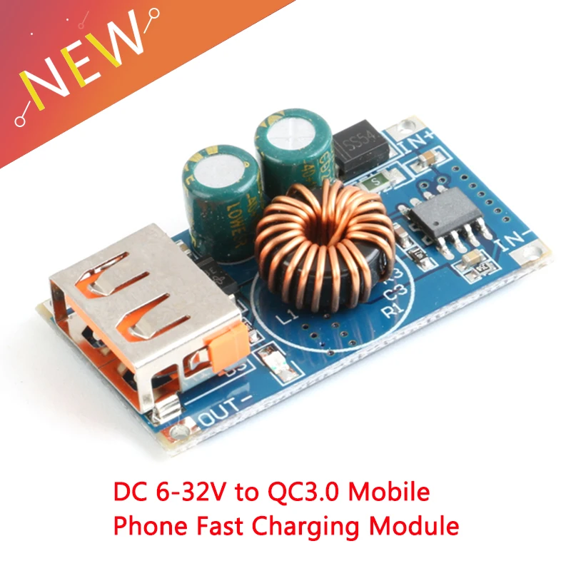 12 В 24 до 5 USB поддержка Qualcomm QC3.0 максимальный Вт Регулируемый преобразователь