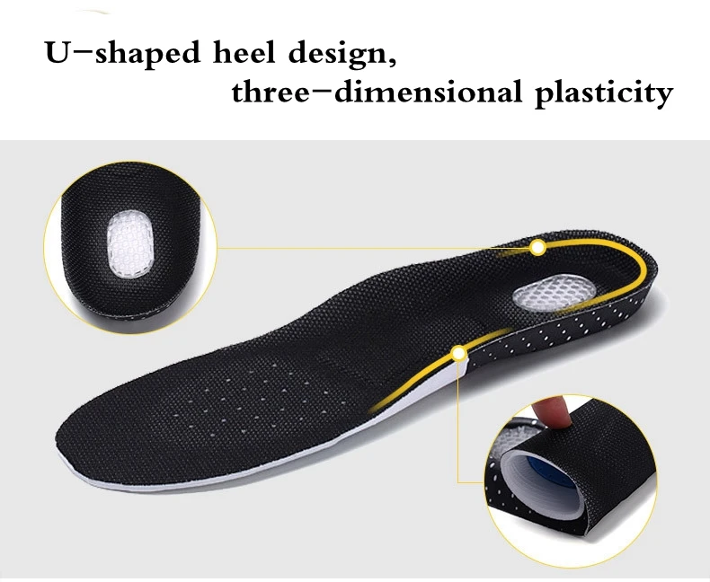 1 пара силиконовых стелек для обуви, стельки для супинатора, унисекс, утолщенные амортизирующие стельки для спортивной обуви, мягкая стелька, P-D