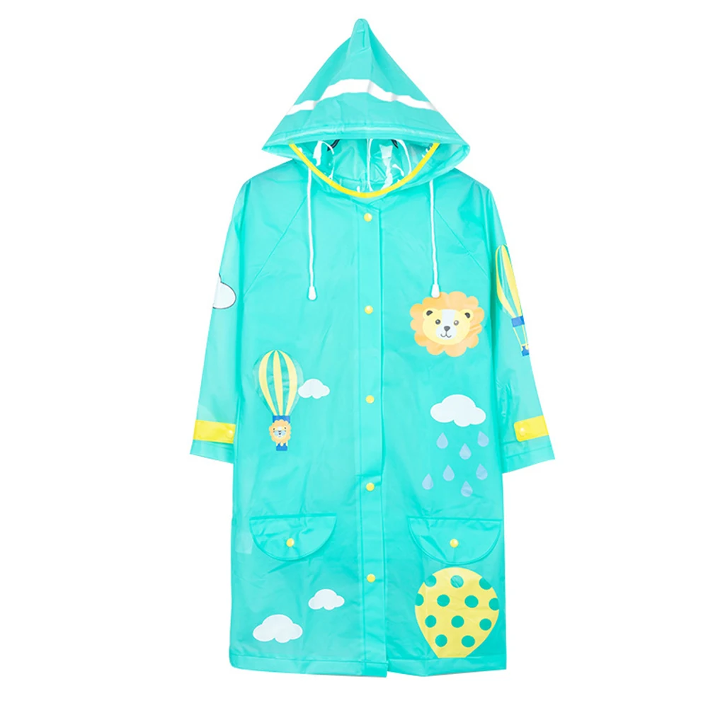 Students Raincoat With School Bags Cool Kids rain pocket Jacket Waterproof Rain Coat Suit 