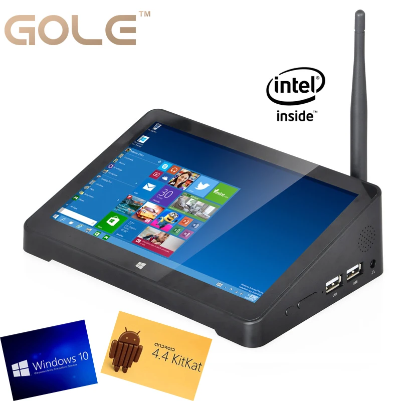 7-inch Windows 10&Android 4.4 Dual OS Mini PC Intel Z3735F Tablet PC 2GB RAM 32GB/64GB ROM with USB HDMI RJ45 micro sd card slot