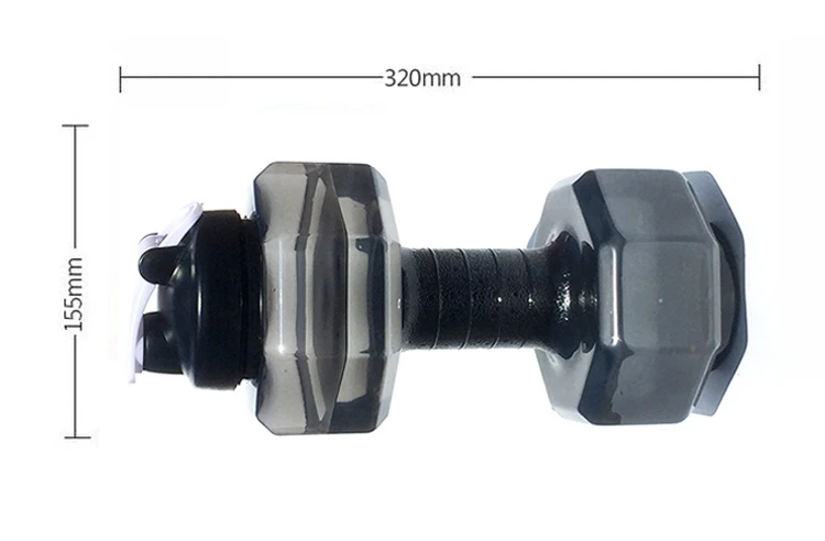 2.2L гантели пластиковые большой емкости тренажерный зал Спорт Вода Открытый Фитнес велосипед Кемпинг велоспорт бутылка фитнес для мужчин