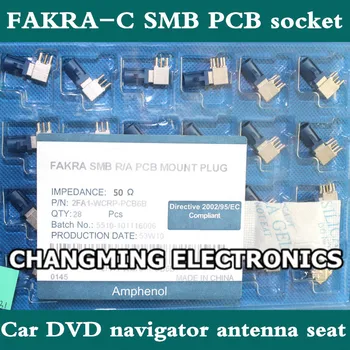 

AMPHENOL FAKRA-C SMB PCB socket Car DVD navigator antenna seat(working 100% Free Shipping)10PCS