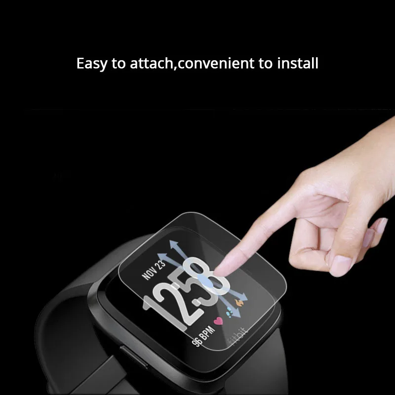 5 шт закаленное стекло для Fitbit Versa защита экрана Ультра тонкая 9H против царапин защитная стеклянная пленка для Fitbit Versa