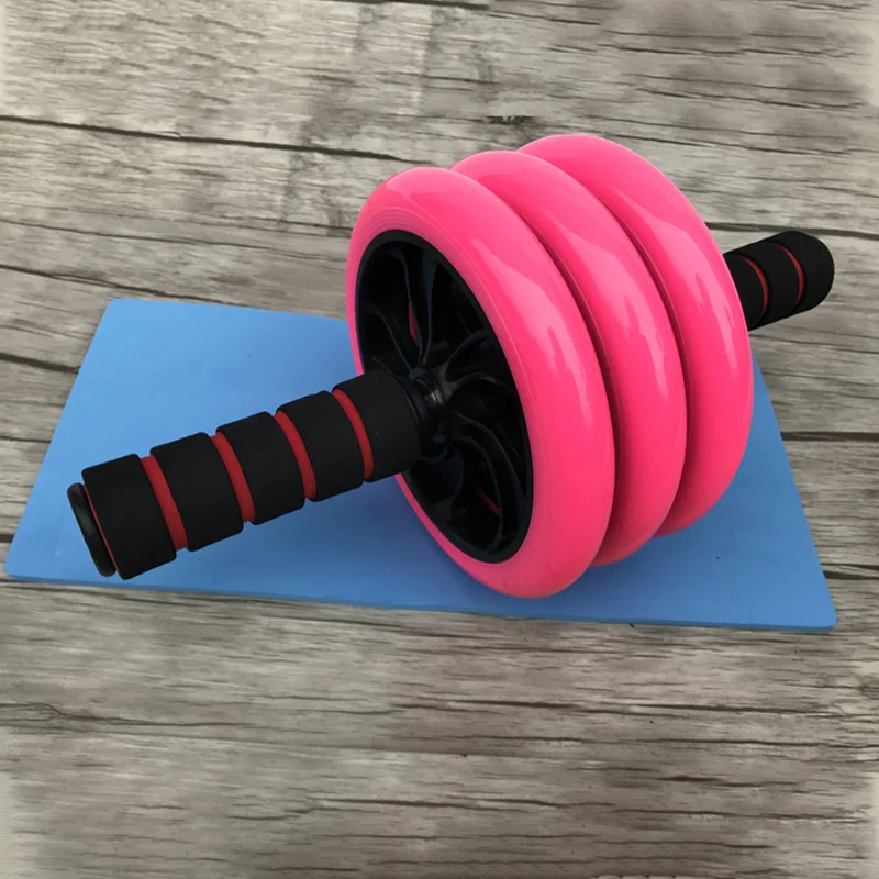 Keep Fit колеса без шума брюшное колесо Ab ролик с ковриком для упражнений фитнес оборудование розовый
