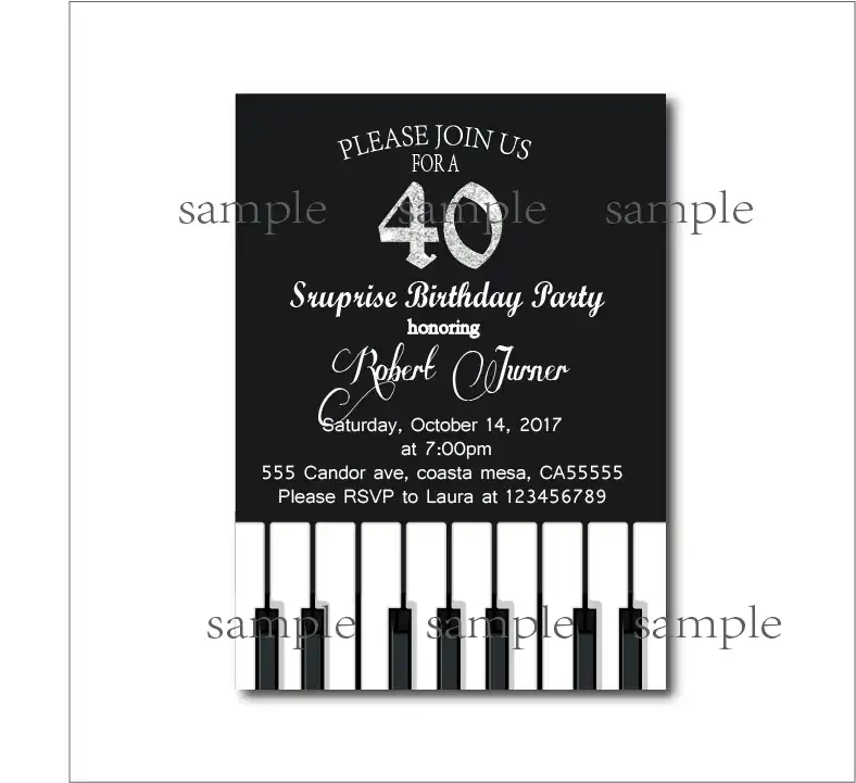 detail feedback questions about 20 pcs lot adult 40th birthday party 40th bday party invitations