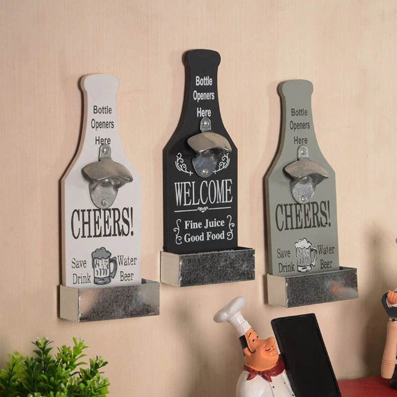 Creative American Country Wall Bottle Opener Vintage Retro Beer Shaped