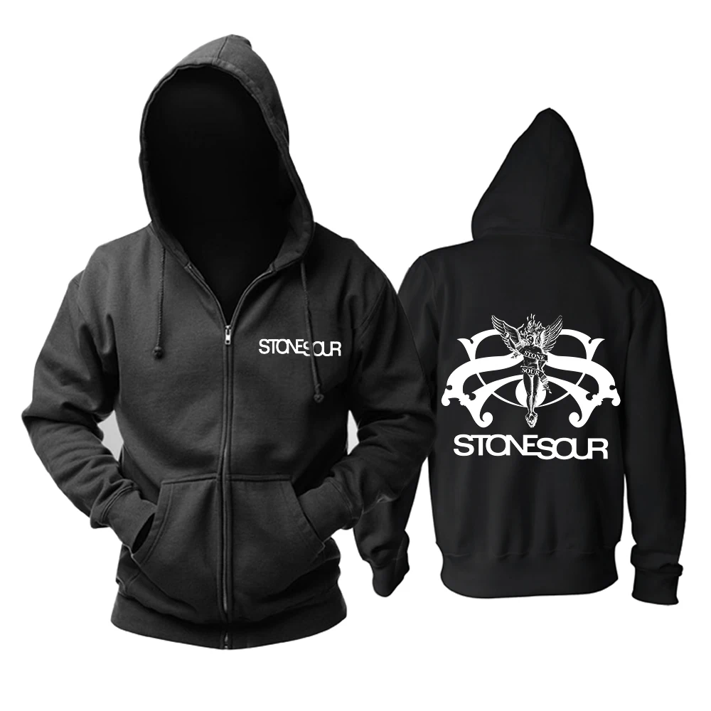 Bloodhoof Stone Sour группа Обложка альбома панк-рок музыка в черно-белую новые худи азиатские Размеры