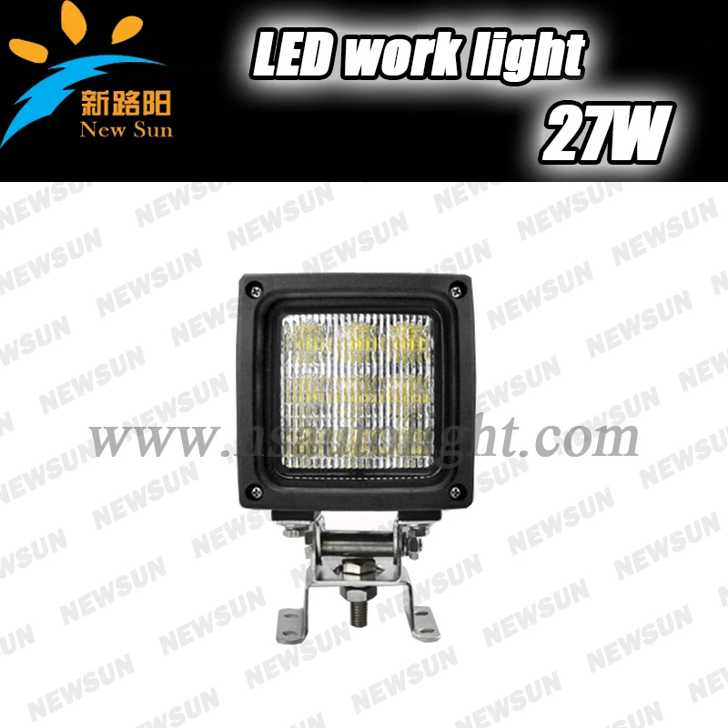 

High Power 27W auto Motorcycle Tank Boat Tractor Truck Trailer 4wd 4x4 SUV Offroad Floodlight 27W LED working lights 12V 24V