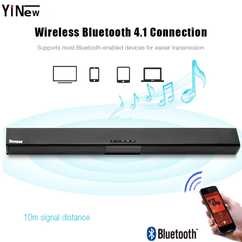 20 Вт звуковая панель с Bluetooth стерео Hifi Беспроводная колонка домашний кинотеатр система объемного звучания тонкий ТВ динамик TF FM магнитола с AUX колонкой