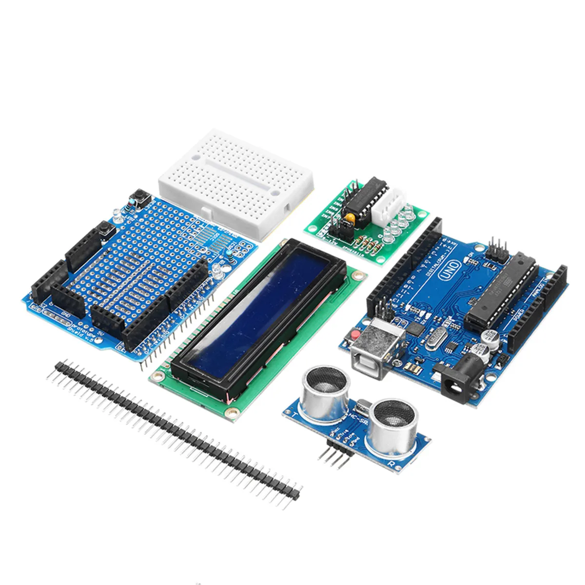 Новые базовые экспериментальные Стартовые наборы с UNO R3 DC двигателем LCD1602 дисплей