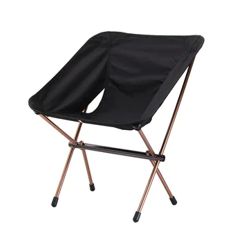 

New Portable Ultralight Folding Fishing Chair Black Oxford Cloth Outdoor Camping Beach Chair Aviation Aluminum Climbing Barbecue