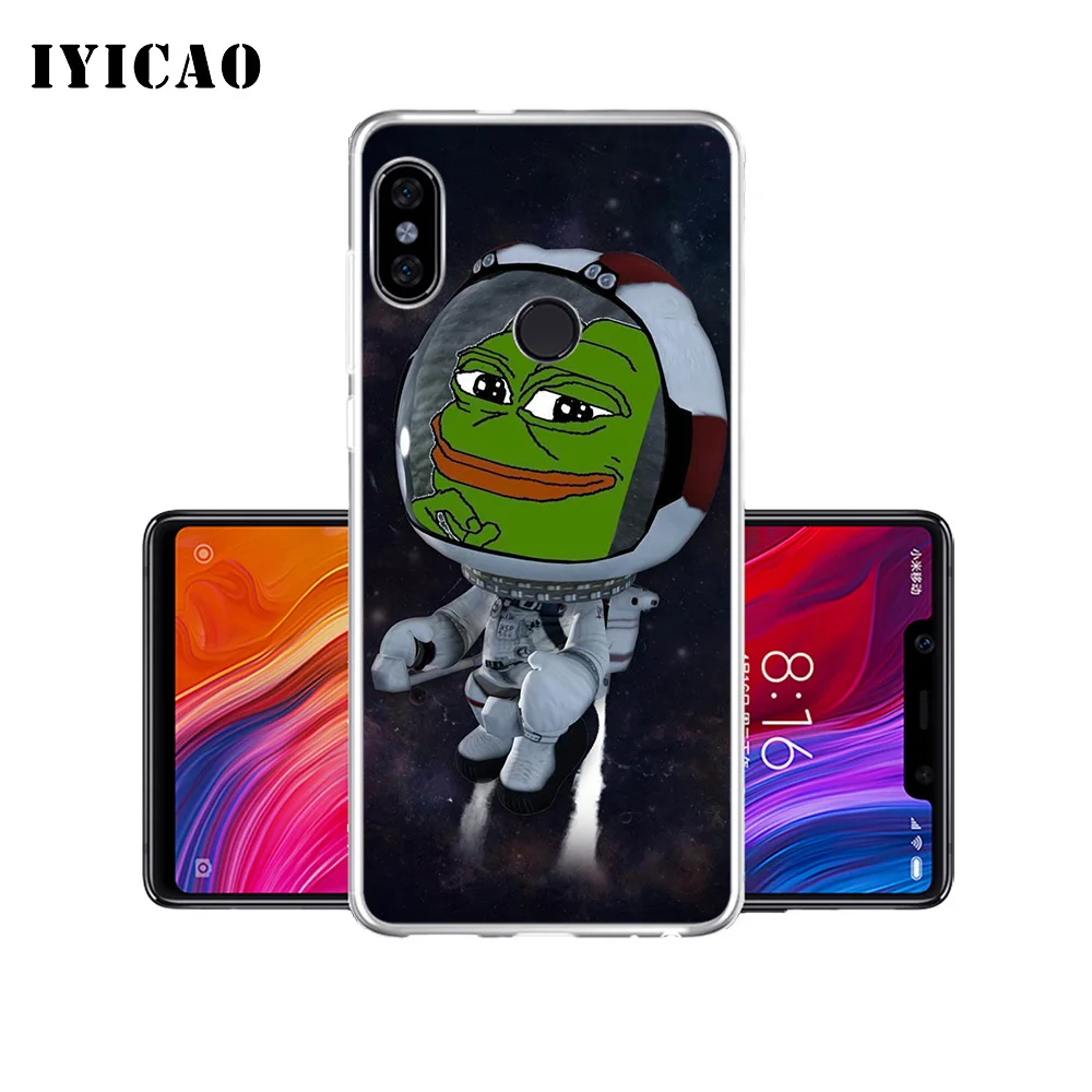 Мягкий силиконовый чехол для телефона IYICAO Pepe the Frog Xiaomi Redmi 4A 5A 6A Note 7 6 5 Pro Plus 4X
