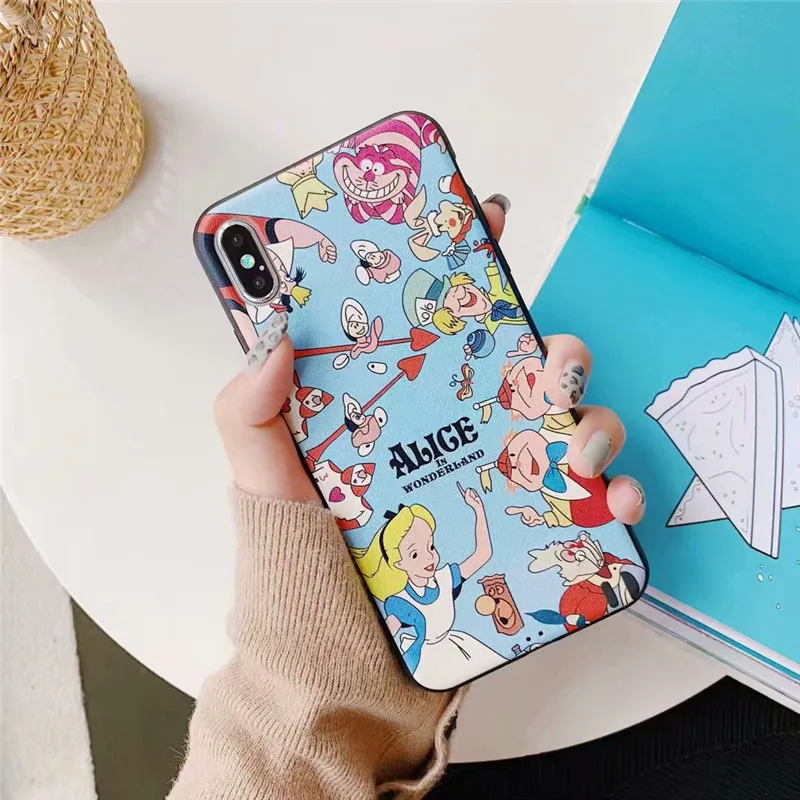 

2018 Special Offer New Princess Alice In Wonderland Soft Case for Iphone 7 Plus X 8 Xr Xs Max 6 Silicone Transparent Cover