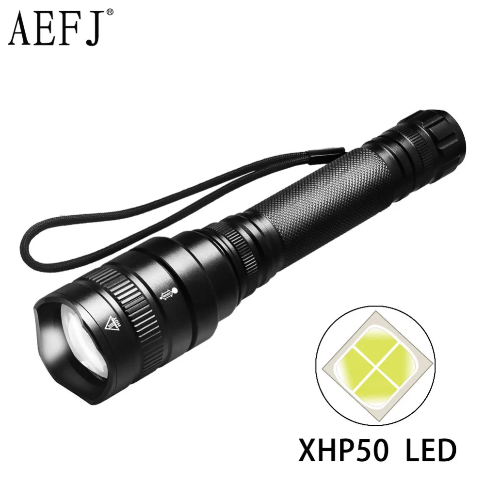 

40000LM XHP50 LED Zoom Tactical Flashlight 5-Mode Lantern Searching Torch Military Camping Flash Light 18650 Battery