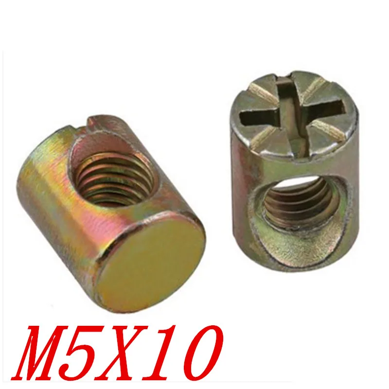 20pcs M5*10 furniture cross head hammer nut barrel nutin Nuts from