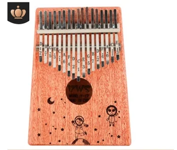 

Mahogany Thumb piano Kalimba 17-tone finger piano beginners entry portable musical instrument kalimba finger piano Starry sky
