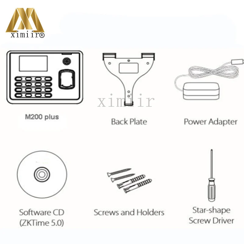 125 кГц ID карта M200 смарт-карта время посещаемости sytem с TCP/IP USB RS232/485 связь