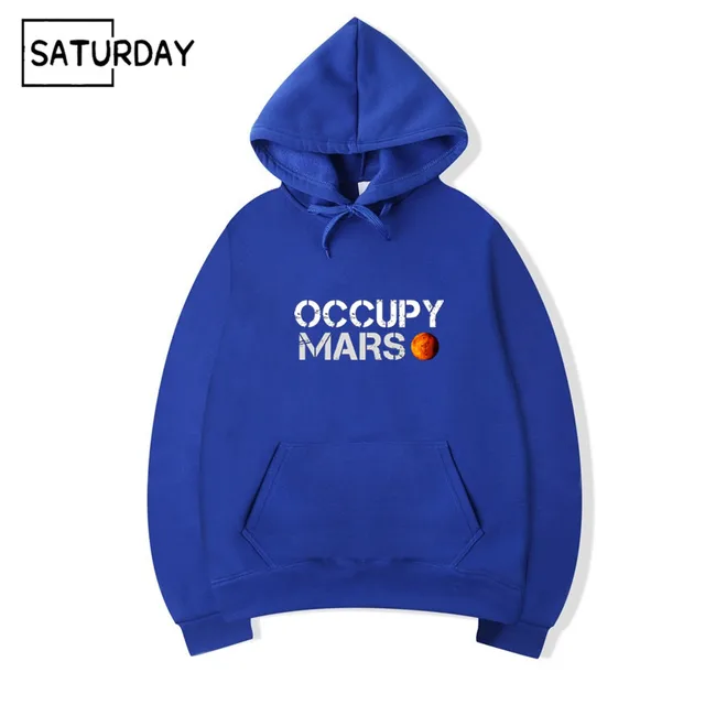 Pullover Hoodie Occupy Mars Hoodie Teach On Mars T-shirt Mars Red