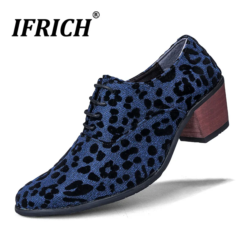 

2019 New Trend Office Male Shoes Gray Gold Men Dress Shoes 2019 Height Increase Men Wedding Shoes Popular Business Footwear Man