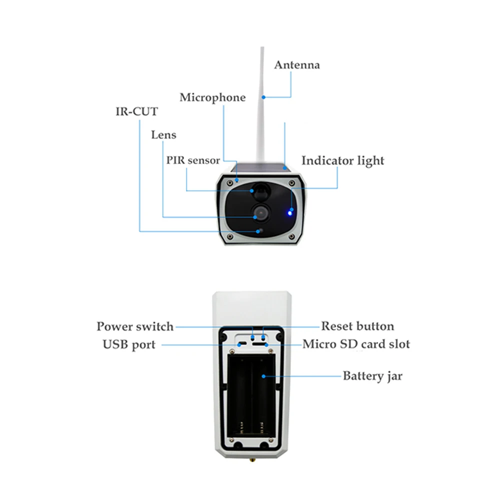 Camara IP WiFi 1080P HD ИК ONVIF сигнализация выход Беспроводная камера для дома ночного видения безопасности видеонаблюдения сети видео Смарт Ipcam