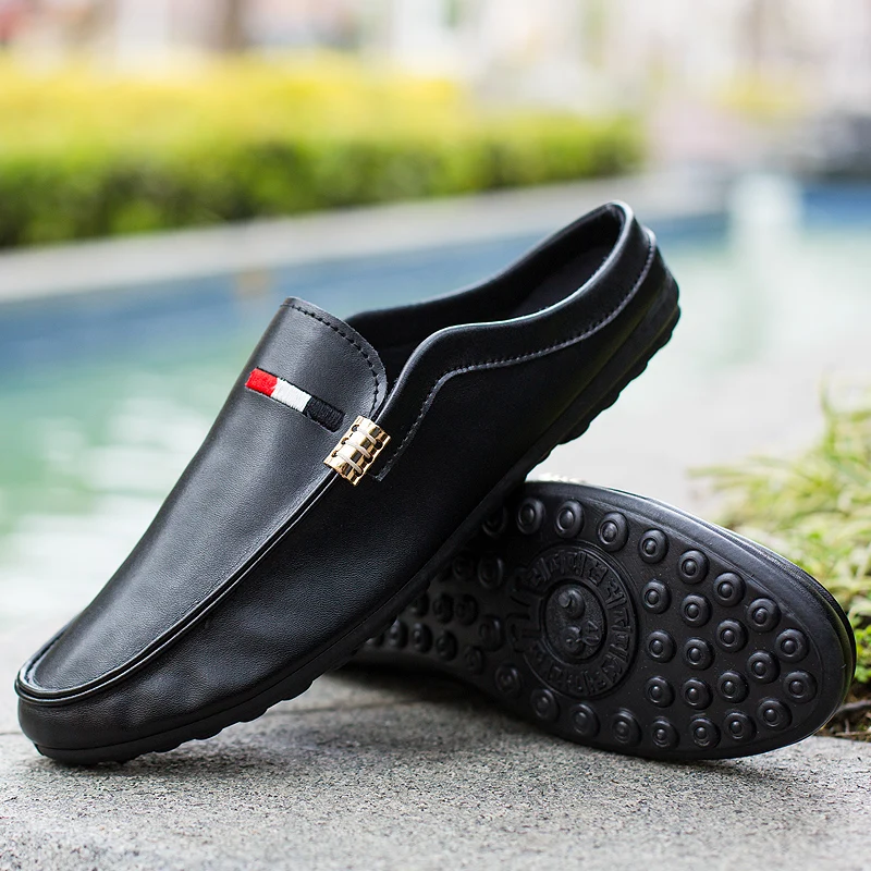 Men Casual Shoes Black White Mens Slippers Outdoor Rubber Bottom Male Footwear Adult Lightweight Anti-slip Slippers Summer Flat Men Casual Shoes Black White Mens Slippers Outdoor Rubber Bottom Male Footwear Adult Lightweight Anti-slip Slippers Summer Flat