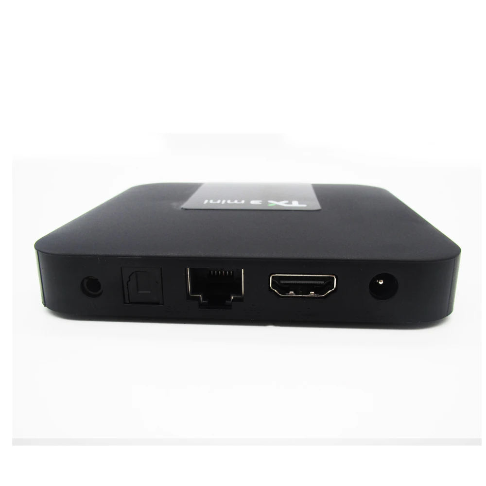 TX3 Мини ТВ коробка Android 7,1 2 ГБ DDR3 16 Гб EMMC Amlogic S905W четырехъядерный Android tv Box с светодиодный дисплей 4K HD Smart set top Box