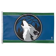 Minnesota Timberwolves Flag 3×5 FT 150X90CM Banner 100D Polyester NBA flag 126, free shipping