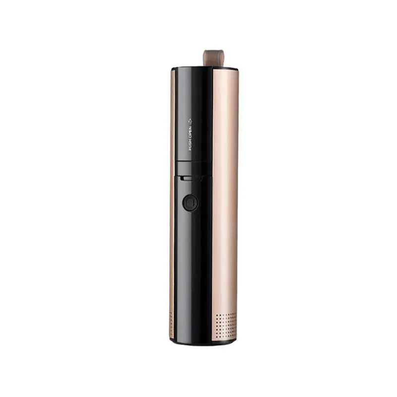 Портативный многофункциональный мини селфи палка стерео беспроводной Bluetooth V4.2 динамик 3D сабвуфер Многофункциональный Hands Free Pho - Цвет: Gold