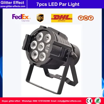 

Disco club 7pcs LED Color Par light RGBW 4 in 1 DJ Super Bright star Par Tri 7x12W LED Stage party Lighting