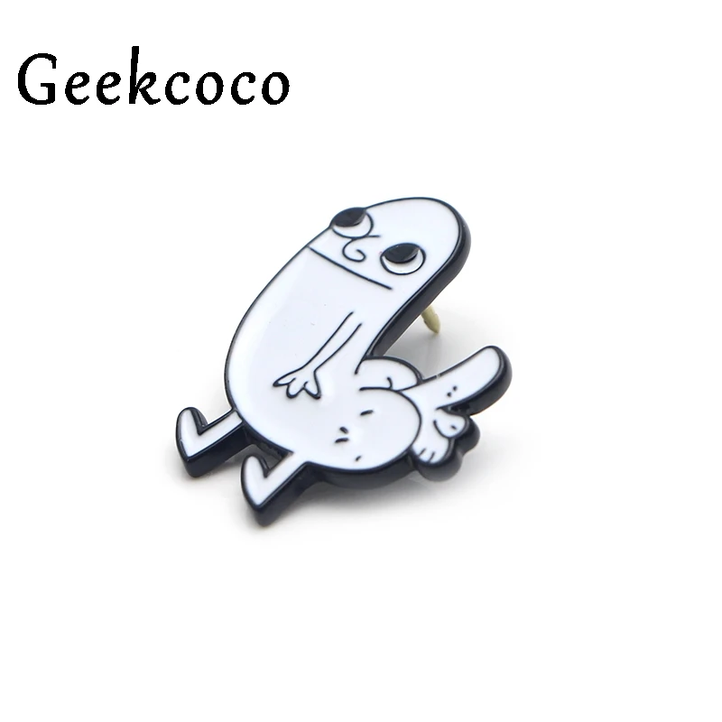 Забавная птица dickbutt цинкового сплава шпильки para рюкзак pride одежда медаль для рубашки шляпа Значки броши для мужчин и женщин J0152