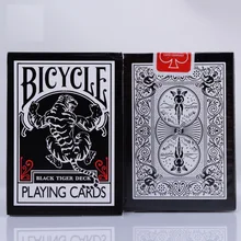 1ks Bicycle Black Tiger Ellusionist Deck Magic Cards Hrací karetní poker Close Up Stage Kouzelné triky pro profesionálního kouzelníka