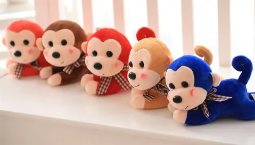 monkey plush pendant toy key chain gift animal soft 33
