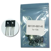 Free shipping 20pcs/lot BD139+BD140 Each 10pcs Transistor TO-126 NPN PNP 80V 1.5A TO126 Silicon Triode Transistor