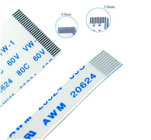 10 шт. Гибкий плоский кабель FPC FFC 1 0 мм 300 A B Тип интерфейса 4P 6P 8P 10P 12P 14P 16P 18P 20P 24P 26P 30P