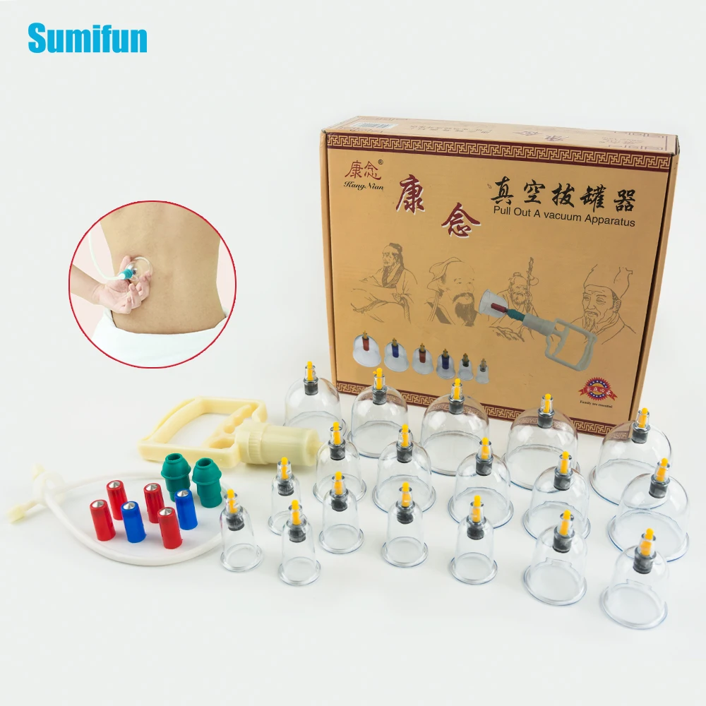 Chinese Cupping Set with Vacuum Suction Pump and Extension Hose, Body