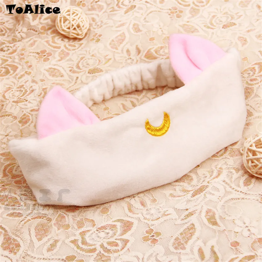 Японский Сейлор Мун головной убор головная повязка Милая луна Артемис Kawaii