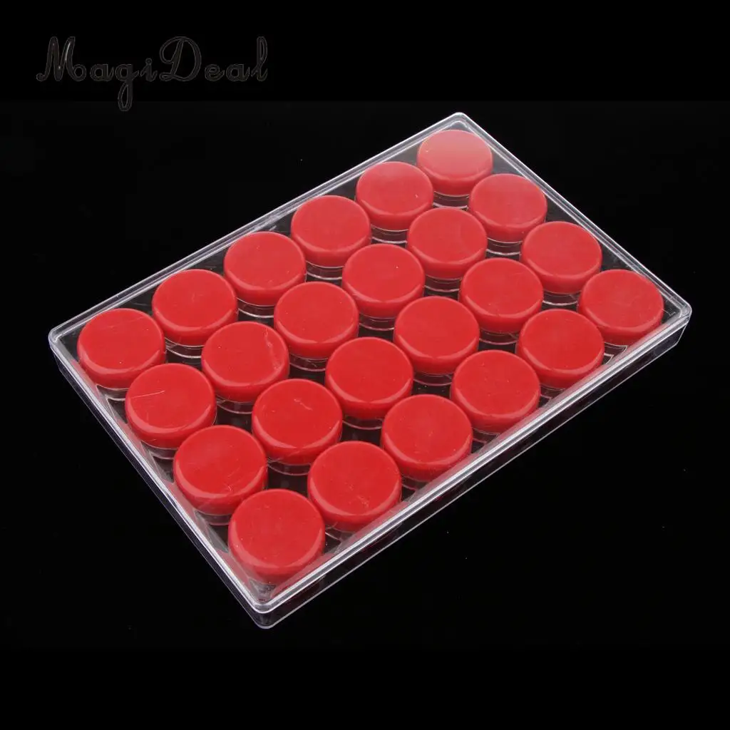 24 Pcs Clear Glass Refillable Cosmetic Jars Empty Face Cream Lip Balm Storage Container Pot Bottle With Screw Lids- 10ML