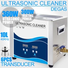 10L Ultrasonic Cleaner Bath 360W 40KHZ Digital Heater Degas Industrial Ultrasonic Cleaning Oil Machine Lab Hardware Car Dental 10L Ultrasonic Cleaner Bath 360W 40KHZ Digital Heater Degas Industrial Ultrasonic Cleaning Oil Machine Lab Hardware Car Dental