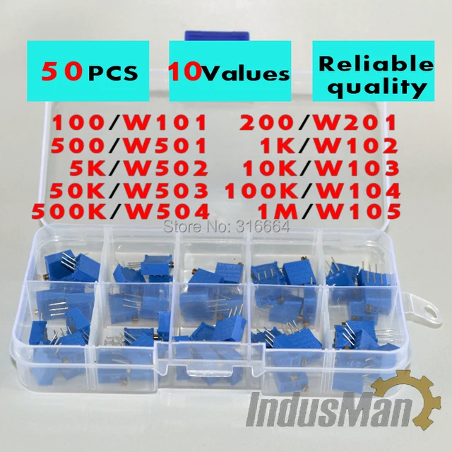 https://ae01.alicdn.com/kf/HTB1IBhPIXXXXXbeXVXXq6xXFXXXU/3296W-Multiturn-Trimmer-Potentiometer-Pack-value-kit-100R-1M-10-values-X5pcs-50PCS-variable-resistor-pack.jpg_640x640.jpg