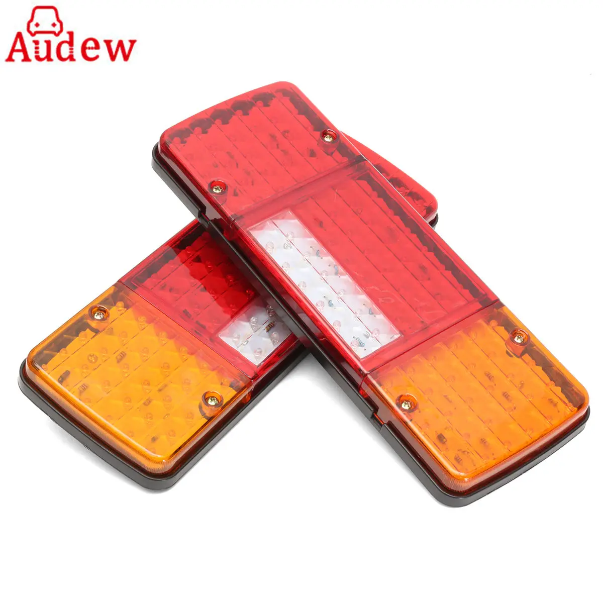 

2Pcs 12V 92LED Car Rear Tail Lights LED Reverse Lamp 5 Function For Trailer Caravan Truck Lorry