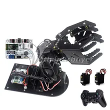 Assembled Robot Mechanical Arm 4DOF Claw with 6 Channel Bluetooth Controller Handle Servos