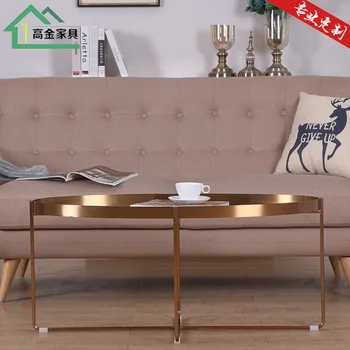 

Metal Oval Coffee Table in Black / Gold / Rose Gold