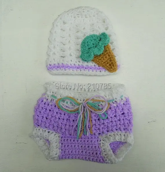 Крючком новорожденный одежда для девочек/пеленкой и шапочкой комплект ручной работы для малышей наряд для фотосессий