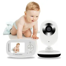820 Электронный Детский монитор s Радионяня 2,4 дюймов ЖК ИК ночного видения Видео двухсторонний разговор перезаряжаемый видео детский монитор