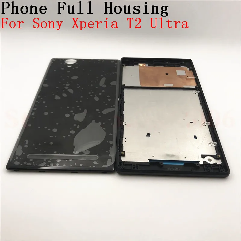 

For Sony Xperia T2 Ultra Housing Cover Bezel Middle Mid Frame Faceplate Battery Back Cover Replacement Parts Part Repair