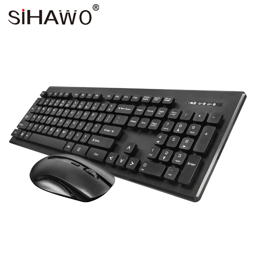 

2.4G Mini Wireless Keyboard and Mouse Slim Multimedia Keyboard Mouse Combo Set For PC Desktop Laptop Office Supplies Cordless