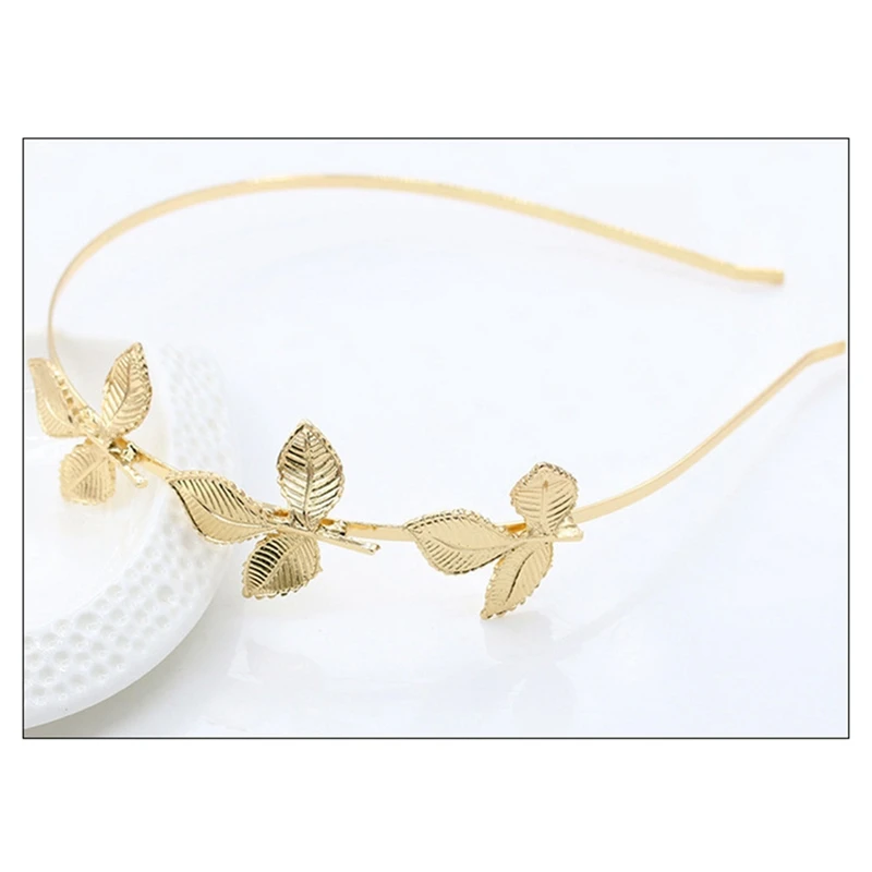 

Three leaves of European and American fashion trend hairpin headband Fashion Alloy Branch Leaf Small Hair Bands Hair Accessories